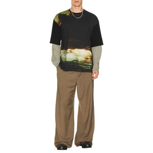 T-shirts pour hommes à coupe classique en coton/fibre de bambou avec impression numérique personnalisée - Manches courtes, écologiques, respirants, anti-rétrécissement, tissu 240g - Product Image 1