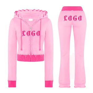 Black Plus Size <b>Maternity</b> <b>Winter</b> Hooded Sweatsuit Velvet Design Two Piece <b>Jacket</b> Pants Set Men 100% Polyester High Quality - Product Image 1