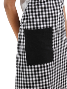 Tablier de cuisine avec plusieurs poches, style classique, pour la cuisine et l'usage quotidien, en coton tissé - Product Image 2