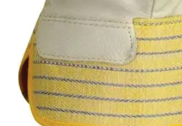 Gants de sécurité en cuir Holy Signs, paume doublement renforcée, manchette renforcée, respirants, flexibles, anti-coupures, antidérapants, fabriqués au Pakistan - Product Image 6