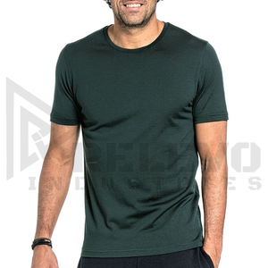 เสื้อยืดผ้าฝ้ายผู้ชายแบบสั่งทำพิเศษ ผ้าเรียบ สไตล์ลำลอง สตรีทแวร์ ใส่สบายสำหรับฤดูร้อน ผู้ผลิต OEM - Product Image 3