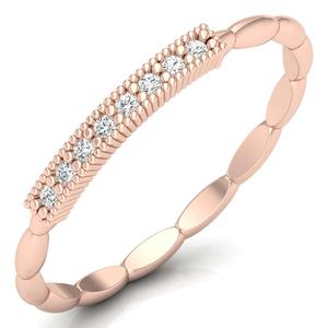 Anillo de diamante chapado en oro de 18 quilates de moda con cuentas de oro sólido diseño minimalista personalizado clásico para fiestas de boda al por mayor - Product Image 3
