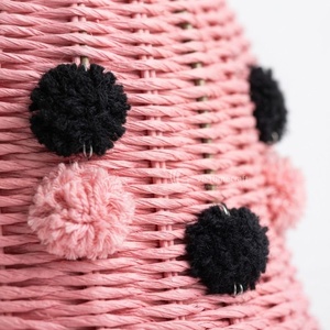 Panier d'Halloween fantôme rose mignon – Seau de rangement multifonctionnel et seau pour bonbons d'Halloween - Product Image 3