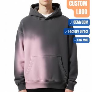 Sudadera con capucha para hombre con efecto lavado ácido, diseñada para una cómoda superposición, tela transpirable y estilo relajado para el día a día, OEM/ODM - Product Image 1