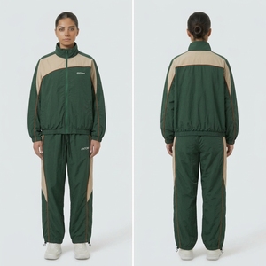 Conjunto Deportivo Cortavientos para Hombre, Talla Grande - Chaqueta y Pantalones Cortavientos para Correr, Venta al Por Mayor - Product Image 1