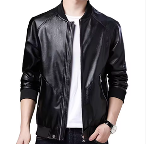 แจ็คเก็ตหนังแกะแท้สำหรับผู้ชายรุ่นใหม่ล่าสุด - Product Image 6