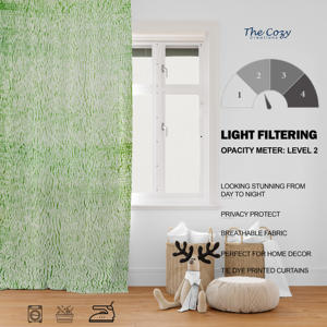 ผ้าม่านพิมพ์ลายดอกไม้แบบอินเดีย ผ้าฝ้ายตกแต่งหน้าต่าง ผ้าม่านทำมือสำหรับตกแต่งบ้าน ขายส่งและส่งออก - Product Image 6