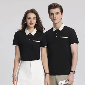Chemise de golf pour homme 2026 de luxe, OEM ODM, vente en gros, haute qualité, à manches courtes, anti-transpiration, infroissable, extensible, col uni - Product Image 2