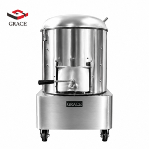 GRACE Máquina Peladora de <span class=keywords><strong>Papas</strong></span> Eléctrica de Pie con Tapa y Ruedas para Cocina Industrial y Restaurante - Product Image 3
