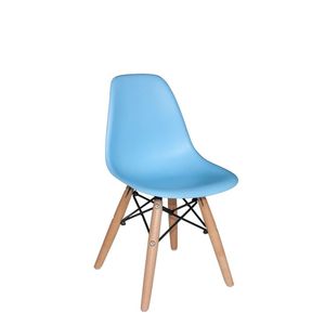 Silla de Comedor de Diseño Nórdico, Asiento de PP, Base de Madera, para Cafetería, Restaurante, Hogar - Product Image 1