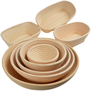 ตะกร้าหวายทำมือรักษ์โลกสำหรับการหมักแป้งขนมปังซาวโดว์ รูปทรงวงรี ผลิตในเวียดนาม - Product Image 2