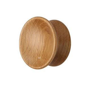 Pomo de diseño único para gabinete, de resina blanca y madera, redondo, para puertas de cajones, de Blossom Craft India - Product Image 3