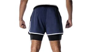 Pantalones cortos deportivos suaves y cómodos para hombre al por mayor para gimnasio, correr, fitness y baloncesto, ropa deportiva informal tejida del fabricante - Product Image 4