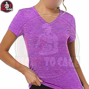 Camisetas de Algodón Estampadas Personalizadas en Color Morado, Precio de Fábrica, Producto Popular, Crea Tu Propio Diseño, Tallas Grandes para Mujer, Corte Regular - Product Image 4