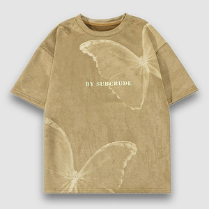 T-shirt en coton bleu marine surdimensionné pour homme avec imprimé toile d'araignée sur le devant, col rond, manches courtes, style streetwear, coupe jersey - Product Image 4