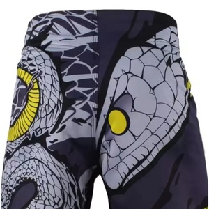 Shorts MMA pour hommes, ceinture élastique à l'arrière, shorts de grappling, shorts d'entraînement de fitness pour arts martiaux - Product Image 3