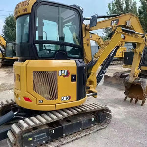 Miniexcavadora CAT 302.7 con orugas amarillas, excavadora CAT - Product Image 2