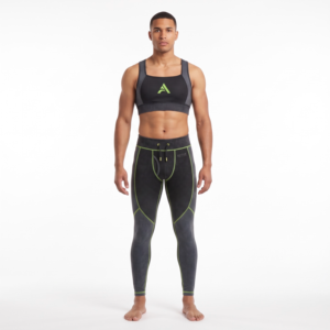 Conjunto de Sujetador Deportivo y Leggings de Compresión Personalizados para Hombre, Poliéster Reciclado, Cintura Alta, Ropa Deportiva Activa, OEM - Product Image 1