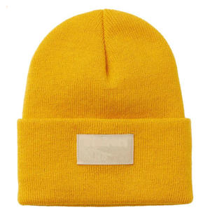 Unisex Knitted Beanie Hat Solid Gray 100% Acrylic <b>Winter</b> <b>Cap</b> Casual Style Adult Size 56-58CM - Product Image 1