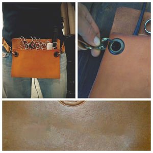 ซองใส่กรรไกรตัดผมหนังสไตล์วินเทจสุดหรู พร้อมช่องเก็บของแบบคาดเอวสำหรับร้านเสริมสวย ป้องกันกลิ่น LBSH-0017 - Product Image 6