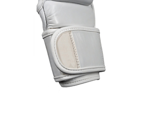 New professional White Leather Boxing Gloves Full Finger <b>Velcro</b> Closure for Adults Martial Arts Training Wholesale - Product Image 4