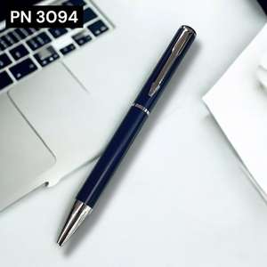 Stylo bille et stylet noir mat en gros, corps métallique avec impression de logo personnalisé, pour employés de bureau - Product Image 5