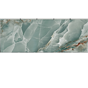 Baldosa de Porcelana de Gran Formato en Gris Verde de Lujo, con Aspecto de Mármol, Baldosa de Cerámica de Gran Tamaño para Paredes y Pisos - Product Image 2