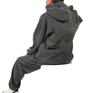 Survêtement de jogging chaud en polaire court pour femme, collection 2026, dernière tendance, avec capuche, pour l'extérieur, en Spandex, idéal pour l'hiver, vente en gros - Product Image 6