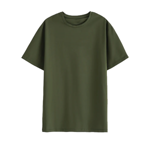 Conjunto Deportivo Unisex Verde Oliva, Manga Corta, Cuello Redondo, Color Sólido, Corte Regular, Pantalones con Cordón, Personalizado, Ecológico - Product Image 5