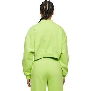 Sudadera Corta de Forro Polar para Mujer, Ajuste Personalizado, Antiarrugas, Transpirable, de Secado Rápido, Estilo Casual Urbano, con Impresión Personalizable - Product Image 3