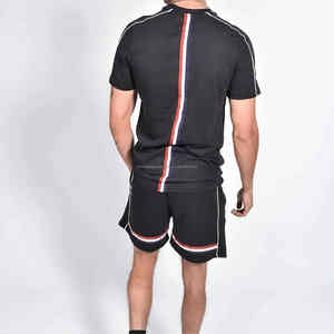 Ensembles short et t-shirt 2 pièces vintage léger et deux pièces pour hommes d'été personnalisés pour hommes Créez votre propre logo et design - Product Image 2