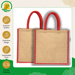 Venta Exclusiva de Bolsas de Yute Ecológicas y Modernas para Uso Diario con Estampado de Puntos en Toda la Superficie a un Precio Accesible - Product Image 4