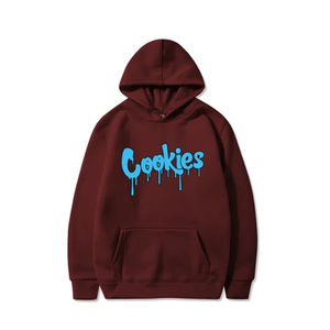 Sweat à capuche unisexe personnalisé, style streetwear, coupe oversize, impression en relief, en molleton, à manches longues, vente en gros - Product Image 1