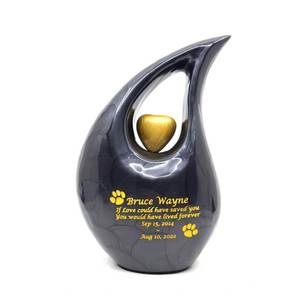 Ensemble d'urnes funéraires pour animaux de compagnie en aluminium de qualité supérieure avec élégants conteneurs commémoratifs pour les animaux de compagnie bien-aimés de la famille - Product Image 3