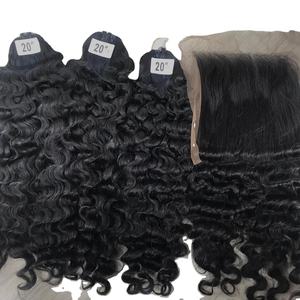 Raw Virgin Burmese <b>Curly</b> Hair Bundle, Vietnamese <b>Curly</b> Hair <b>Extensions</b>, Super Double Drawn, Double Drawn Quality - Product Image 1
