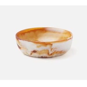 Tazón de Resina Epoxi Hecho a Mano para Frutas y Bocadillos – Tazones de Resina Premium con Diseño de Olas Oceánicas para Mesa de Comedor - Product Image 1