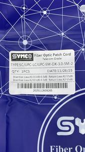 สายแพทช์ไฟเบอร์ออปติก SYMCO SC/UPC LC/UPC SM-DX-3.0-5M-2 เกรดโทรคมนาคม แบบดูเพล็กซ์ LSZH ผ่านการทดสอบจากโรงงาน 100% รับประกัน 1 ปี - Product Image 3