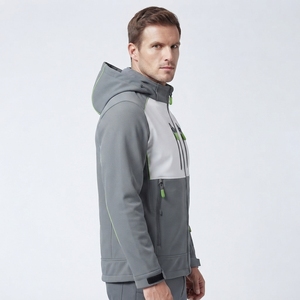 Chaqueta Softshell para Hombre, Forrada de Polar, Ligera, Impermeable, Cortavientos, con Cierre, para Invierno, Color Sólido, Táctica, para Senderismo - Product Image 2