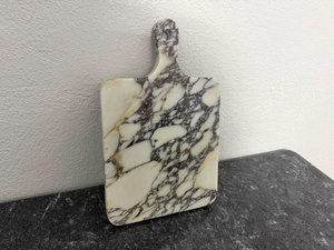 Planche à découper rectangulaire de luxe en marbre blanc de qualité supérieure avec manche en bois durable, compatible lave-vaisselle, design haut de gamme, forte demande - Product Image 5
