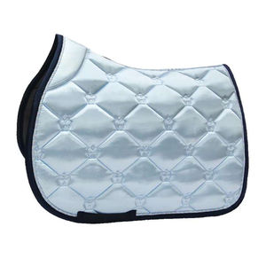 Cómoda Almohadilla de Silla de Montar de Espuma Premium para Doma y Salto, Suave, para Cuidado Equino, Azul Claro Satinado, Personalización Aceptada, Duradera para Caballos - Product Image 1
