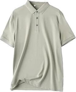 Camiseta Polo de Algodón Dry Fit Premium al por Mayor, Logotipo Impreso Personalizado, Tela Lisa Teñida, Calidad Transpirable y Duradera - Product Image 3