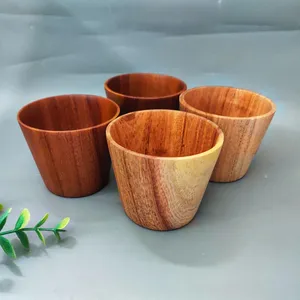 Tazas de madera natural de alta calidad para café, té y leche-Tazas hechas a mano al por mayor para fiestas - Product Image 1