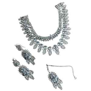 ชุดเครื่องประดับดีไซน์เนอร์สั่งทำพิเศษสำหรับผู้หญิง งานฝีมือสุดพิเศษหลากสีสัน สไตล์ปากีสถานอินเดีย - Product Image 1