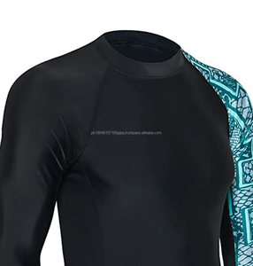 Custom Printed Lightweight Polyester/Nylon Compression <b>Rashguards</b> for Professional Water Sports Surfing Swimming-Wholesale OEM - Product Image 6