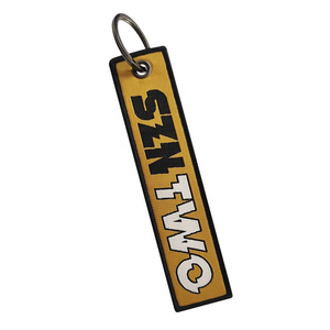 Porte-clés brodé écologique au design gratuit, forme créative et mignonne, personnalisable, décoration de porte-clés - Product Image 5