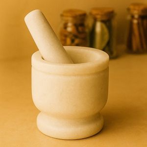 High Strength Marble Mortar And Pestle Bowl For Crushing <b>Grinding</b> Herbs Spices And Making Fresh <b>Pastes</b> - Product Image 6