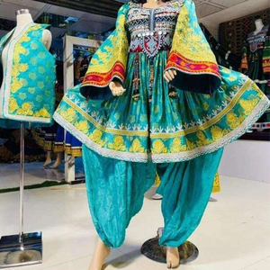 Vestido Largo Estilo Afgano para Mujer con Bordado a Mano Colorido para Bodas y Festivales - Product Image 4