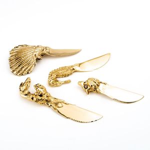 มีดเนยทองเหลืองแท้สุดหรู ทำด้วยมือ สำหรับทาเนย ชีส แยม ขนมปัง สวยงาม ทนทาน อุปกรณ์ครัวสำหรับรับประทานอาหาร ใช้ในบ้าน - Product Image 3