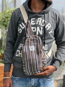 Stylish Pure Jute Hemp Crossbody Shoulder <b>Bags</b> <b>for</b> Unisex Himalayan Hemp and Cotton Sling <b>Bag</b> Travel Chest <b>Bag</b> <b>for</b> <b>Men</b> and Women - Product Image 2
