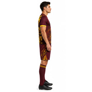 Uniformes de Fútbol Ligeros con Estampado Digital para Adultos Unisex, 100% Poliéster, Secado Rápido y Transpirable, Manga Corta - Product Image 4